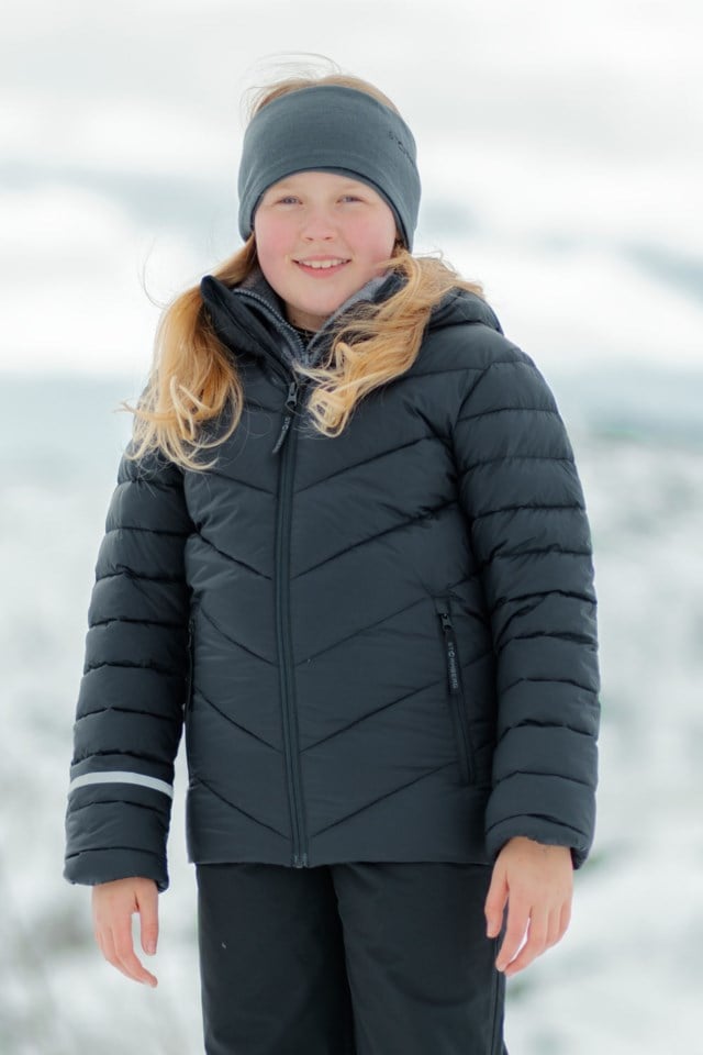 Nordfjell dunjakke barn 8-14 Black Barn - 1