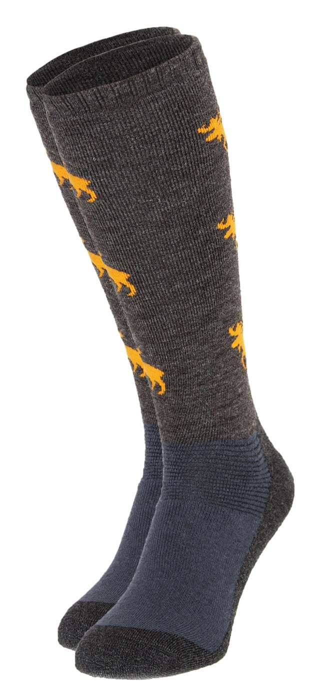 Turbu ullfrotté strømpe Grey Unisex - 1