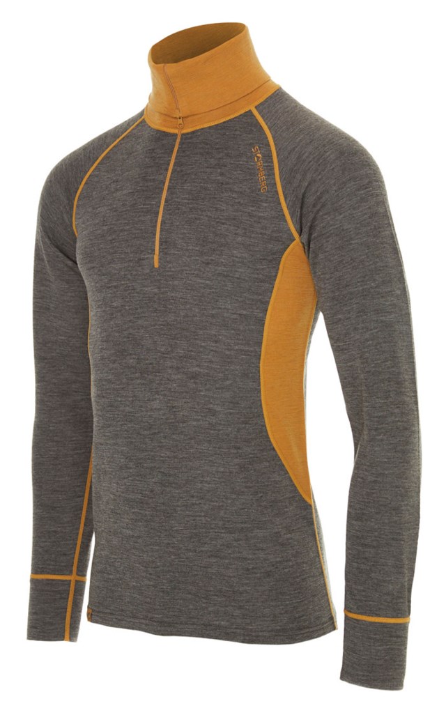 Grotli ullpolo zip Grey Herre - 1