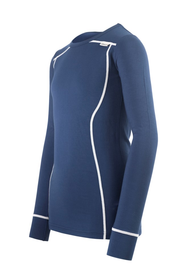 Rondebu bambus trøye barn 8-14 Dress Blues - 1