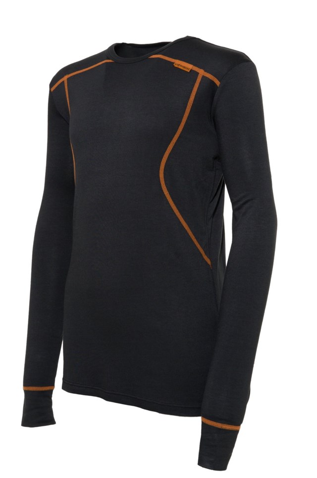 Rondebu bambus trøye barn 8-14 Jet Black - 1