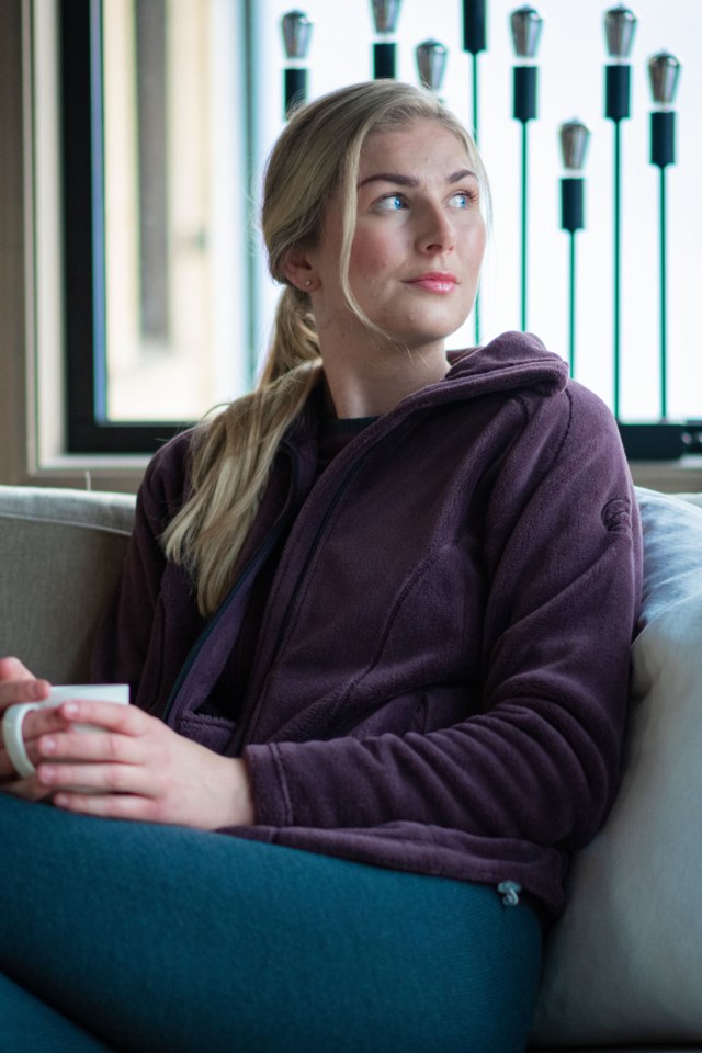 Hyggestien fleecejakke Purple Dame - 1