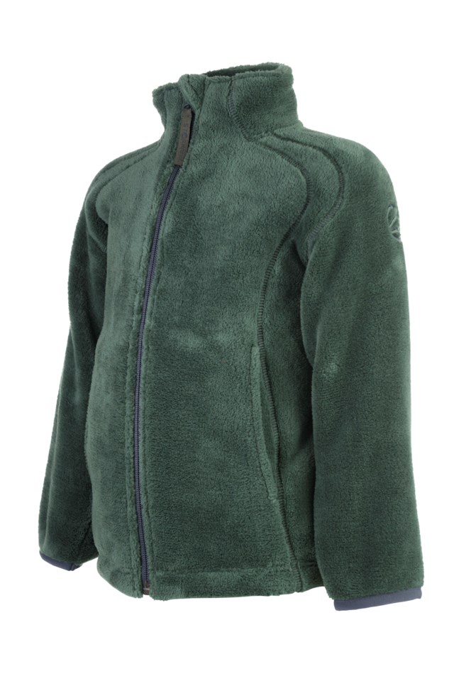 Hyggestien fleecejakke barn 1-7 Green Barn - 1