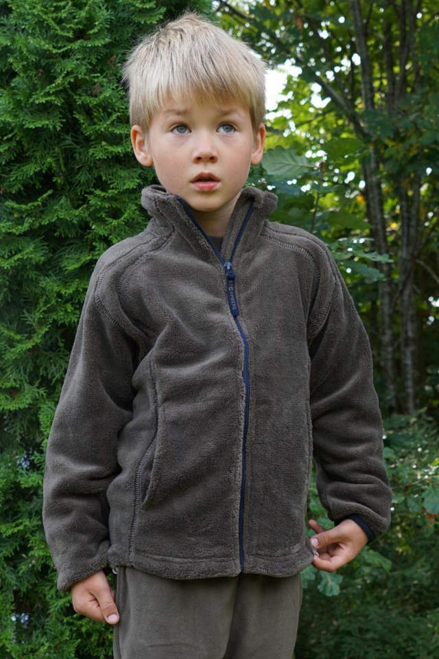 Hyggestien fleecejakke barn 1-7 Brown Barn - 1