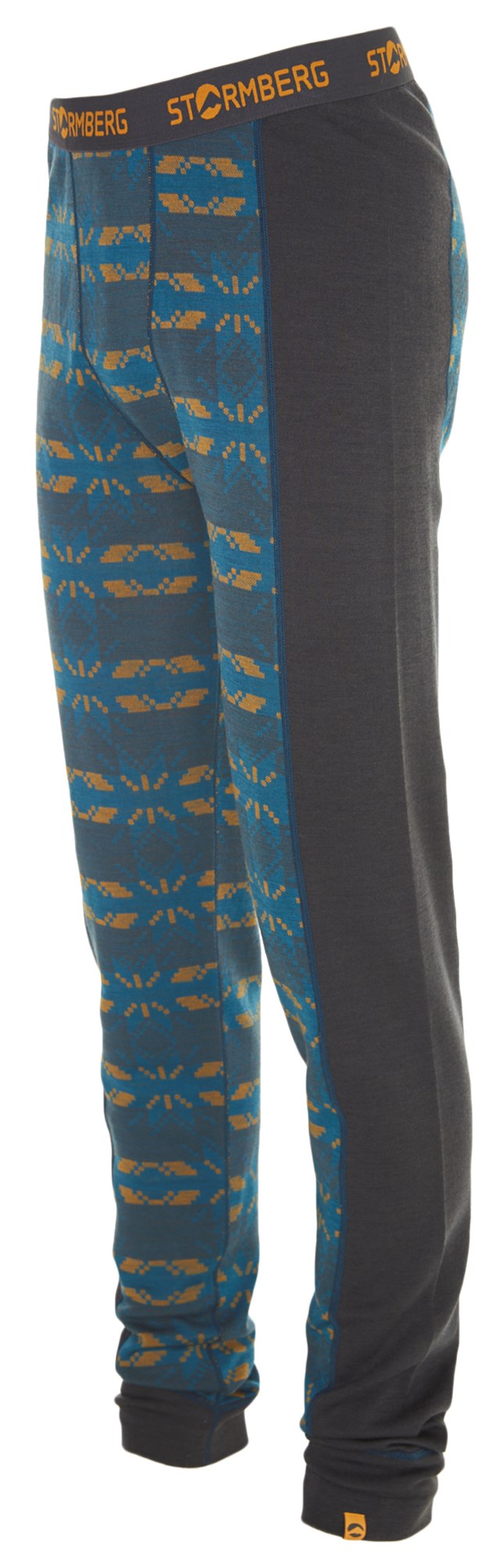 Frostfjell 2-lags ullongs Jet Black/ Lyons Blue - 1