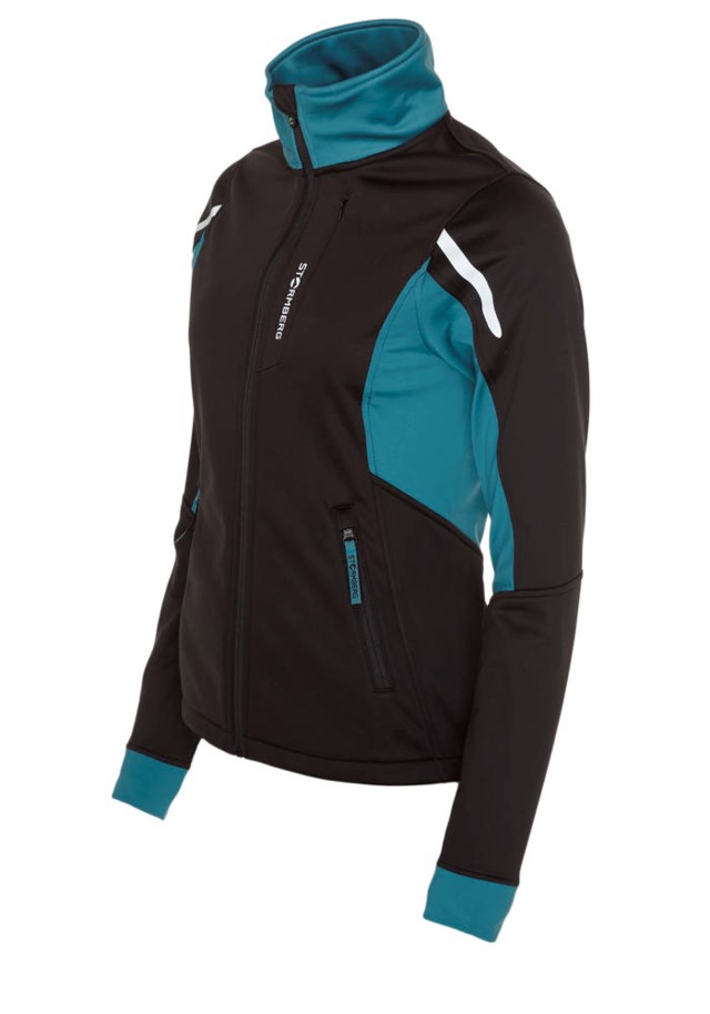 Mylla softshelljakke Jet Black/ Storm Blue - 1