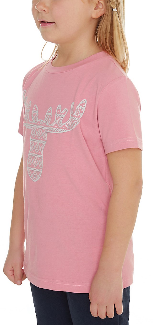 Finse elg t-skjorte barn 1-7 Brandied Apricot - 1