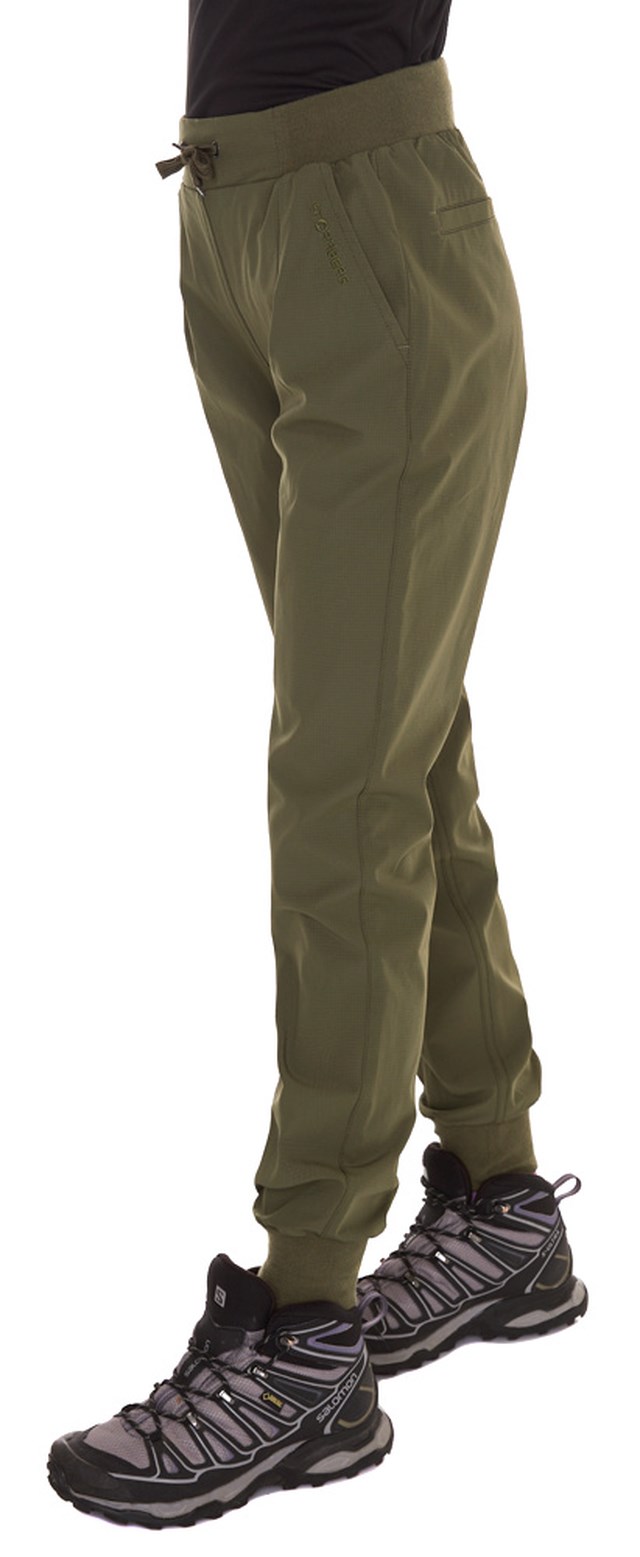 Lia bukse m/ribbestrikk barn 8-14 Green Barn - 1