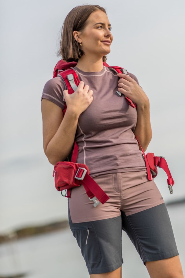 Rasletinden shorts Grey|Brown Dame - 1