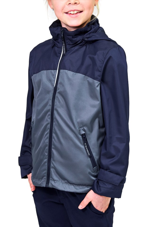 Vindheia jakke barn 1-7 Balsam Green/Dress Blues - 1