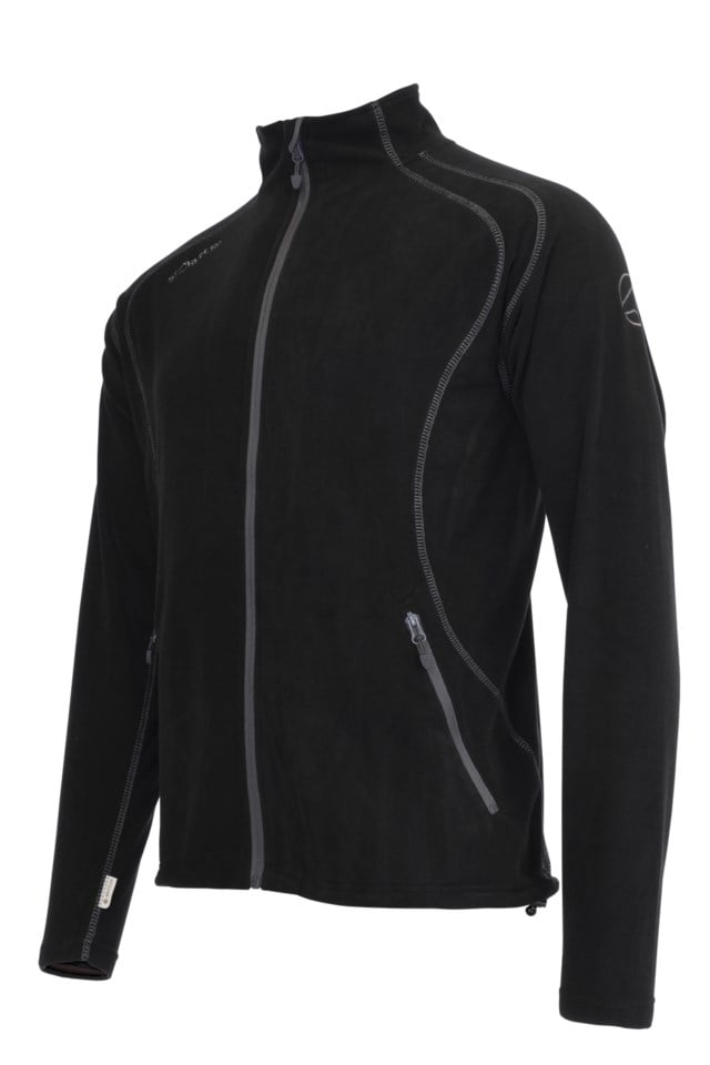 Vigør resirkulert fleecejakke Black Herre - 1