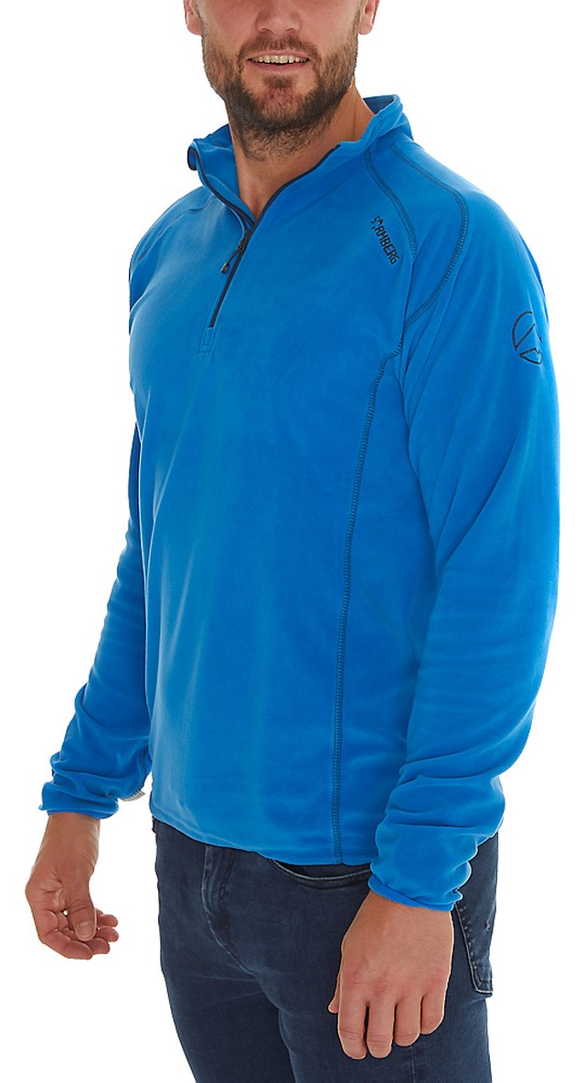 Vigør resirkulert fleecegenser Blue Herre - 1