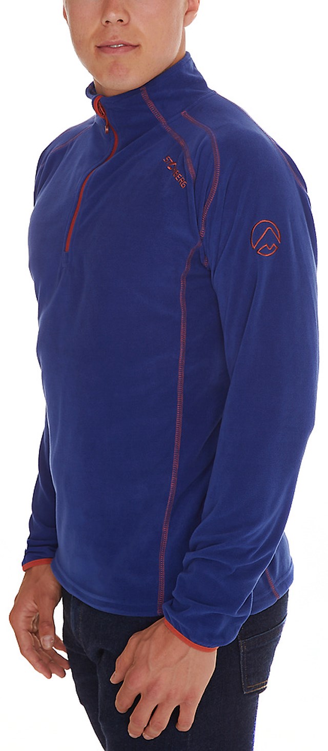 Vigør resirkulert fleecegenser Blue Herre - 1