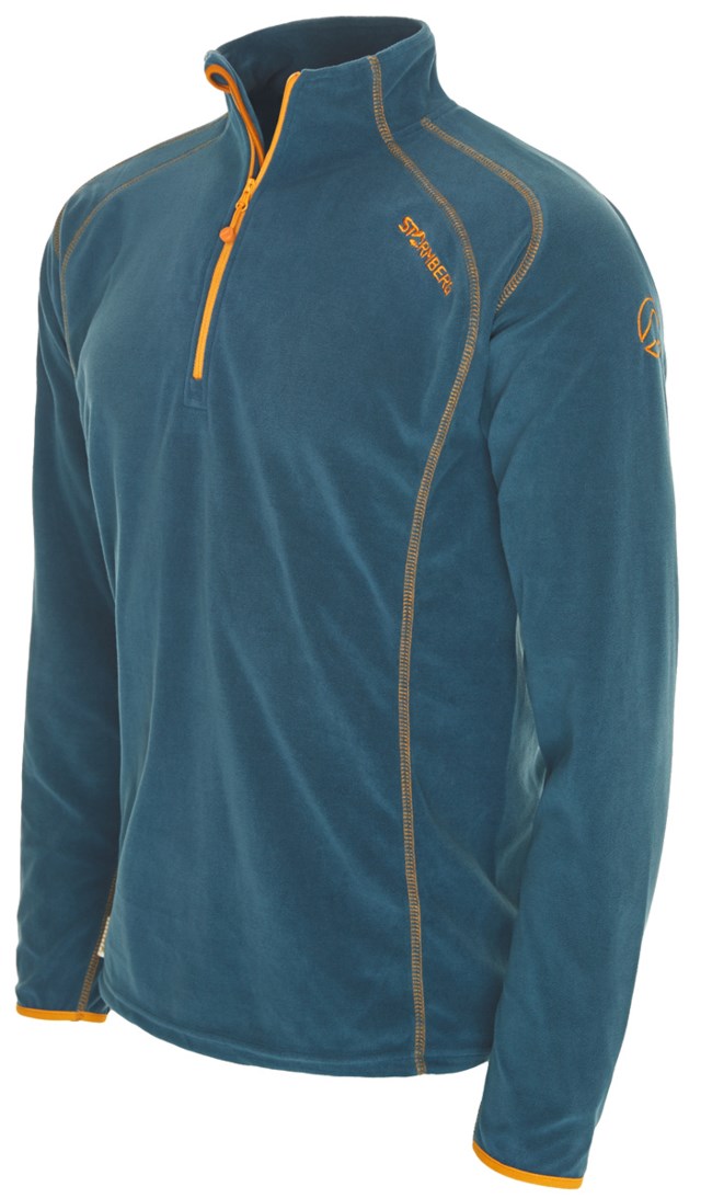 Vigør resirkulert fleecegenser Blue Herre - 1