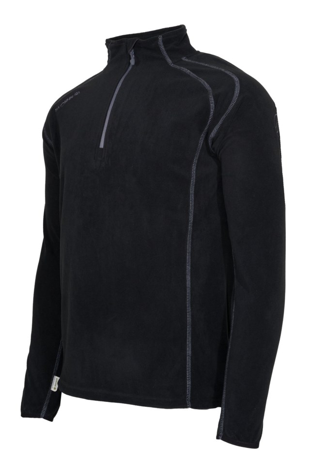 Vigør resirkulert fleecegenser Black Herre - 1