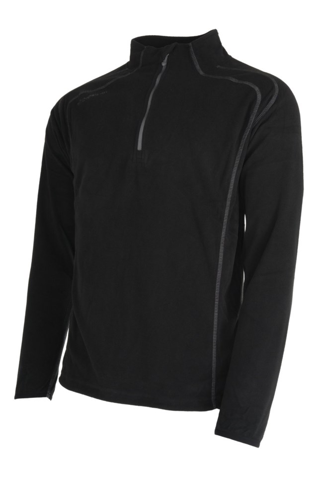 Vigør resirkulert fleecegenser Black Herre - 1