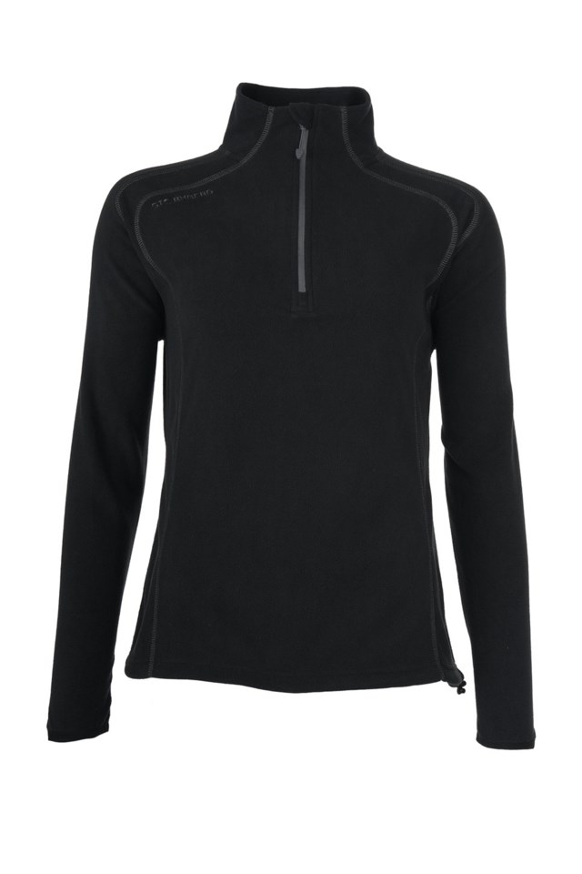 Vigør resirkulert fleecegenser Black Dame - 1