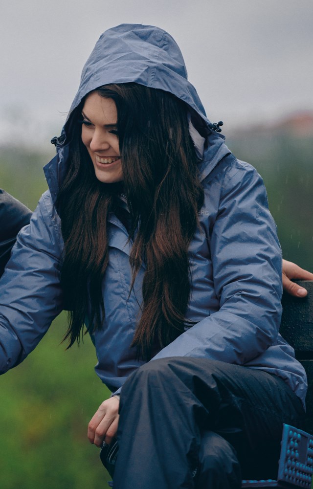 Mjelle regnjakke Grey Dame - 1