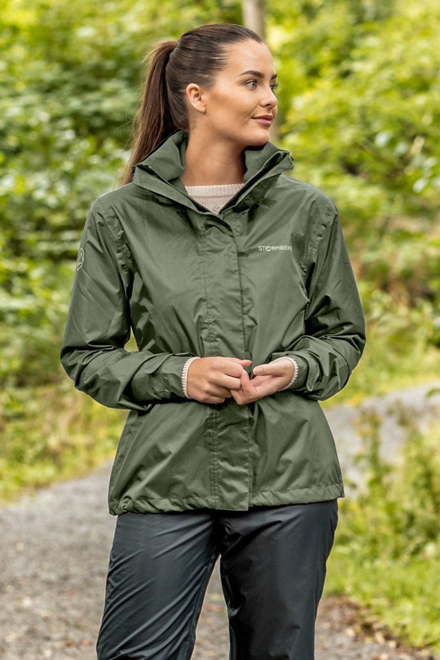 Mjelle regnjakke Green Dame - 1