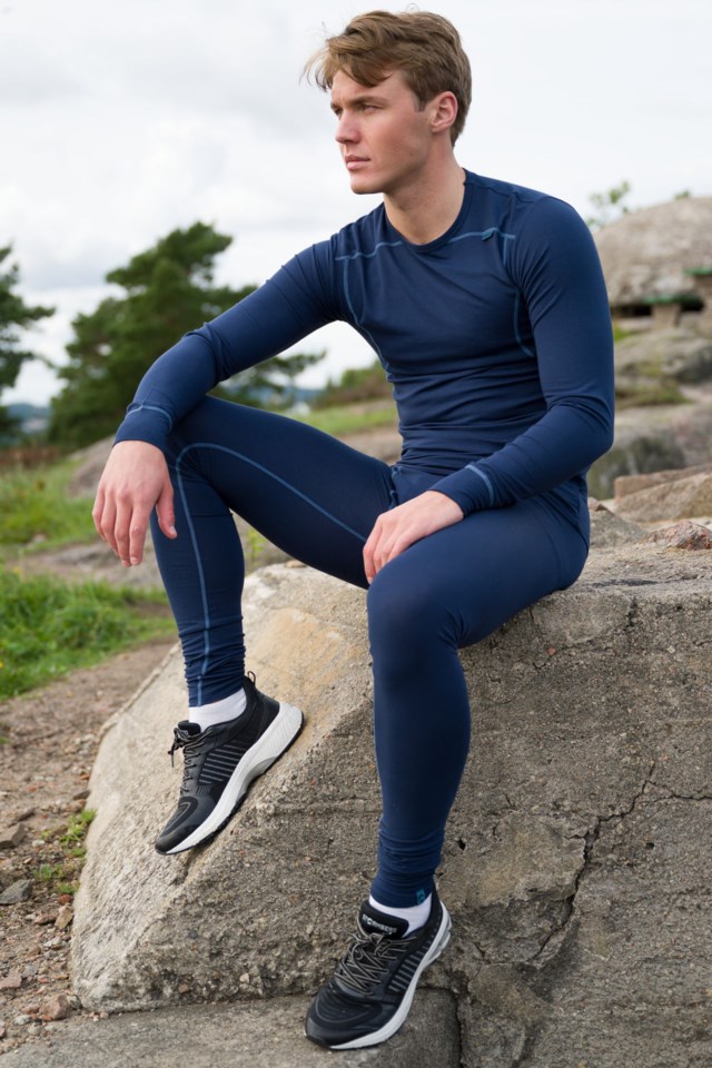 Rondebu bambus longs Dress Blues - 1