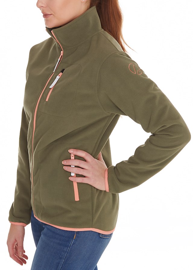 Slogen 3-lags vindstopp jakke dame Deep Lichen Green - 1