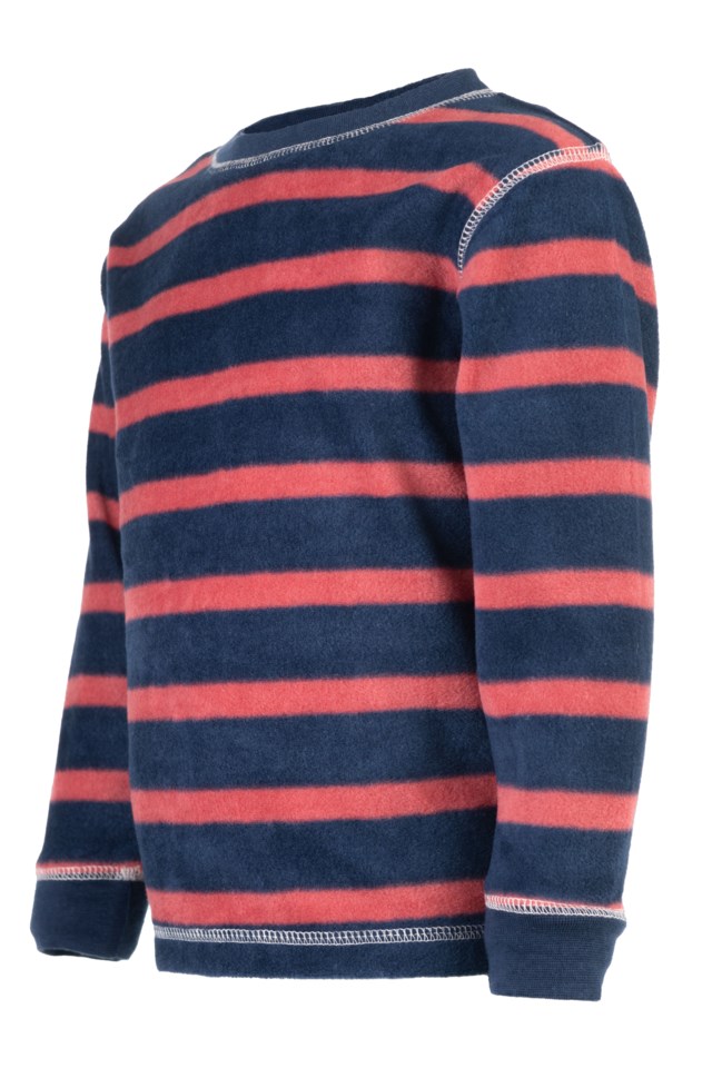Virvle fleecegenser barn 1-7 Faded Rose / Dress Blues - 1