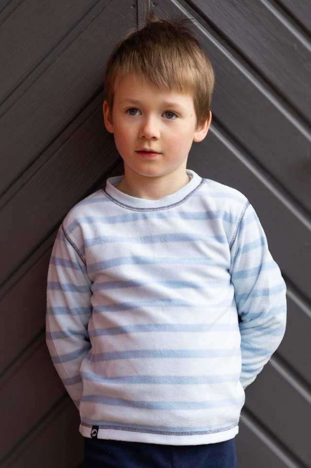 Virvle fleecegenser barn 1-7 Blue Barn - 1