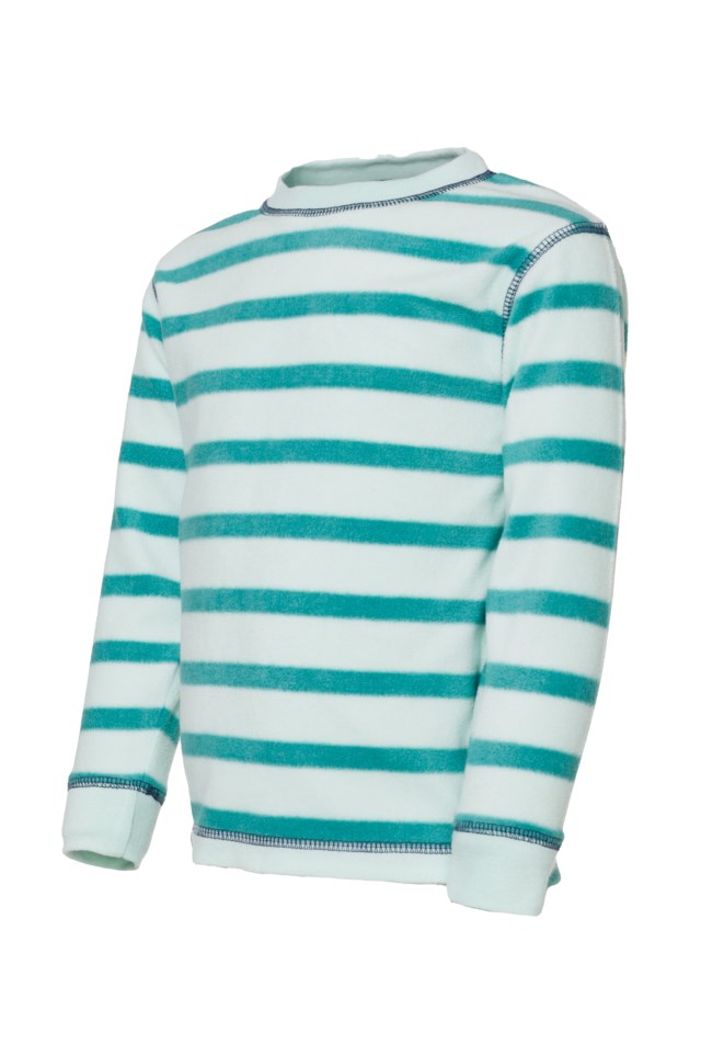 Virvle fleecegenser barn 1-7 Glacier / Wasabi - 1
