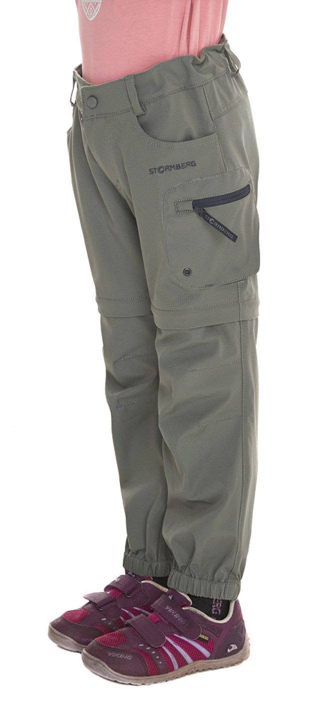 Lia zip-off bukse barn 1-7 Castor Grey - 1
