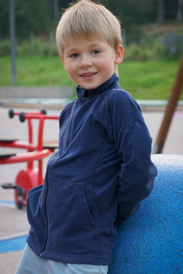 Vigør resirkulert fleecejakke barn 1-7 Blue Barn - 1