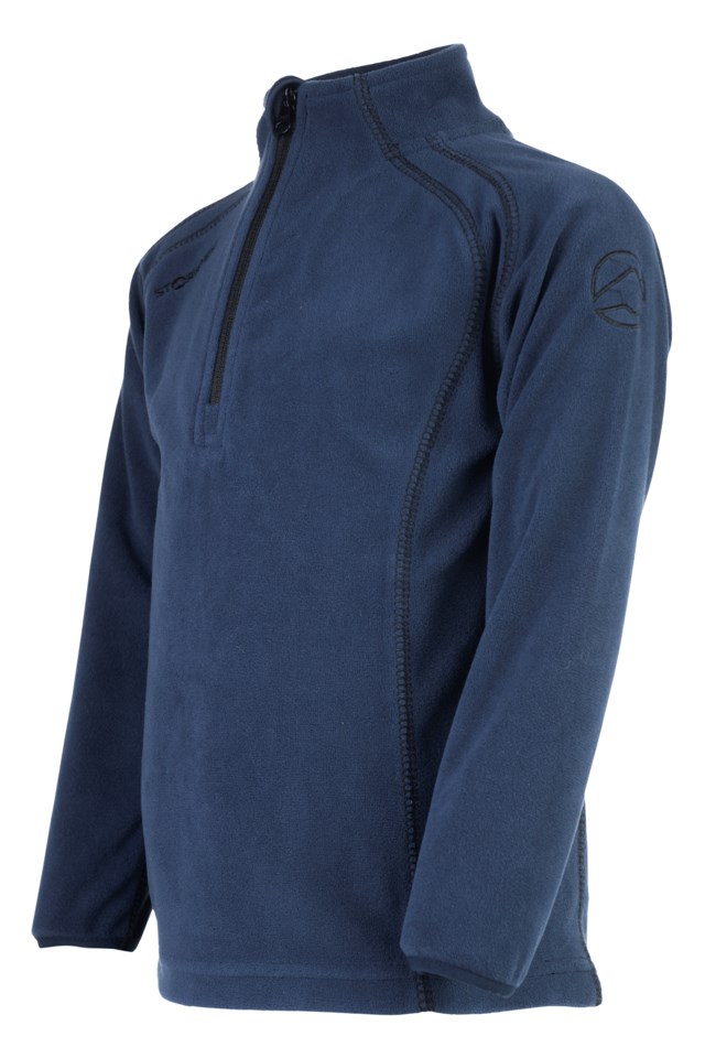 Vigør resirkulert fleecegenser barn 1-7 Dress Blues/Ebony - 1