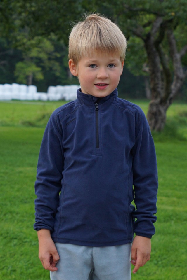 Vigør resirkulert fleecegenser barn 1-7 Blue Barn - 1