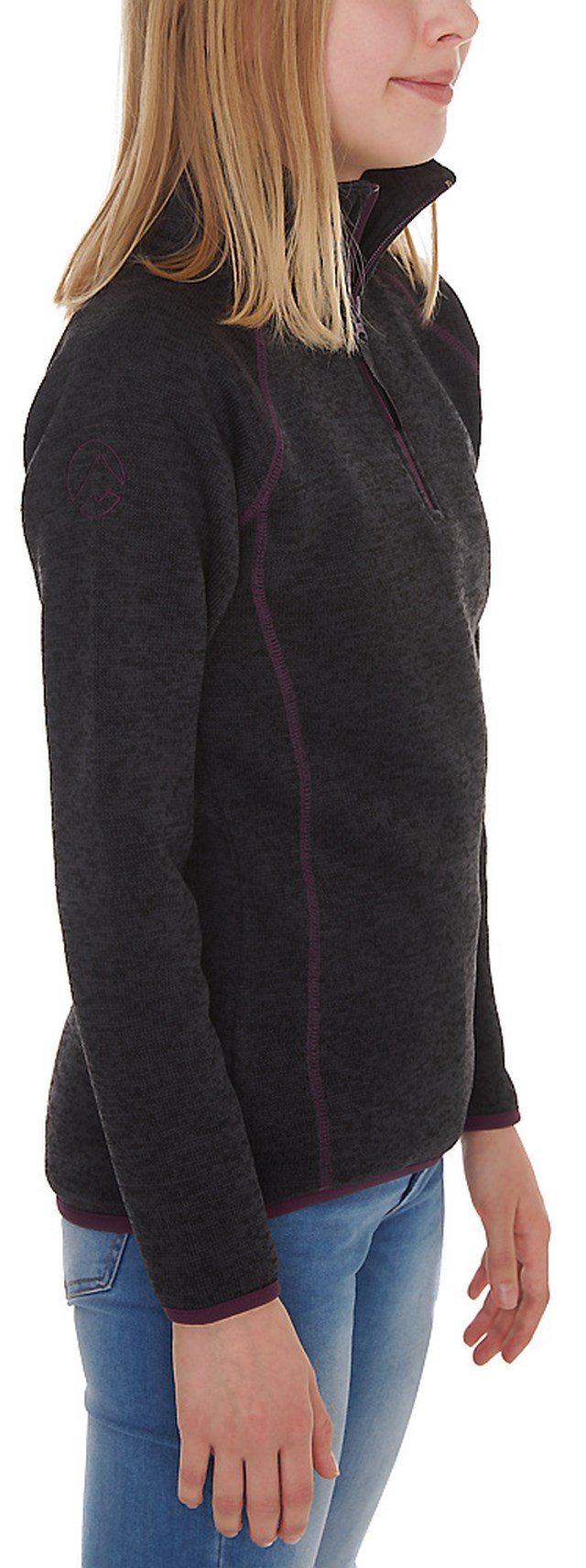 Pasvikdalen genser barn 8-14 Ebony Grey/Black - 1