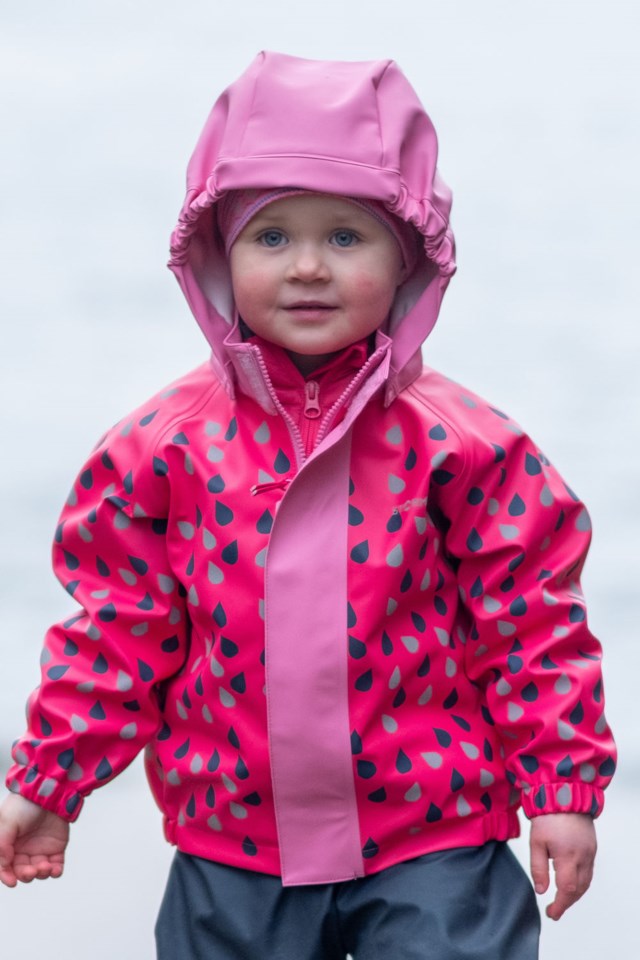 Stormflod regnjakke - testvinner barn 1-7 Chateau Rose/ Alzalea - 1