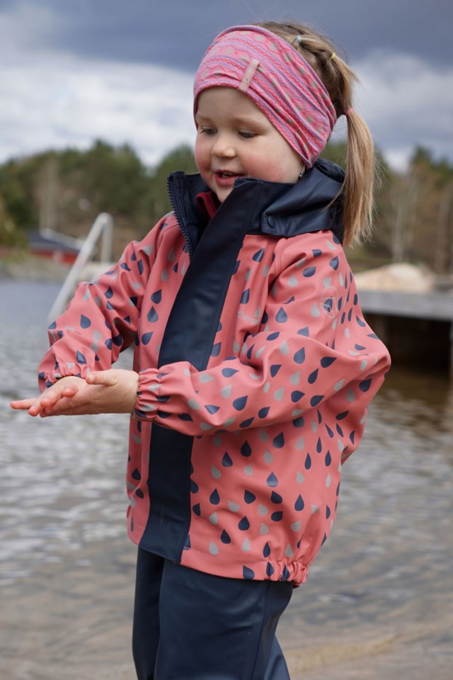 Stormflod regnjakke - testvinner barn 1-7 Pink Barn - 1