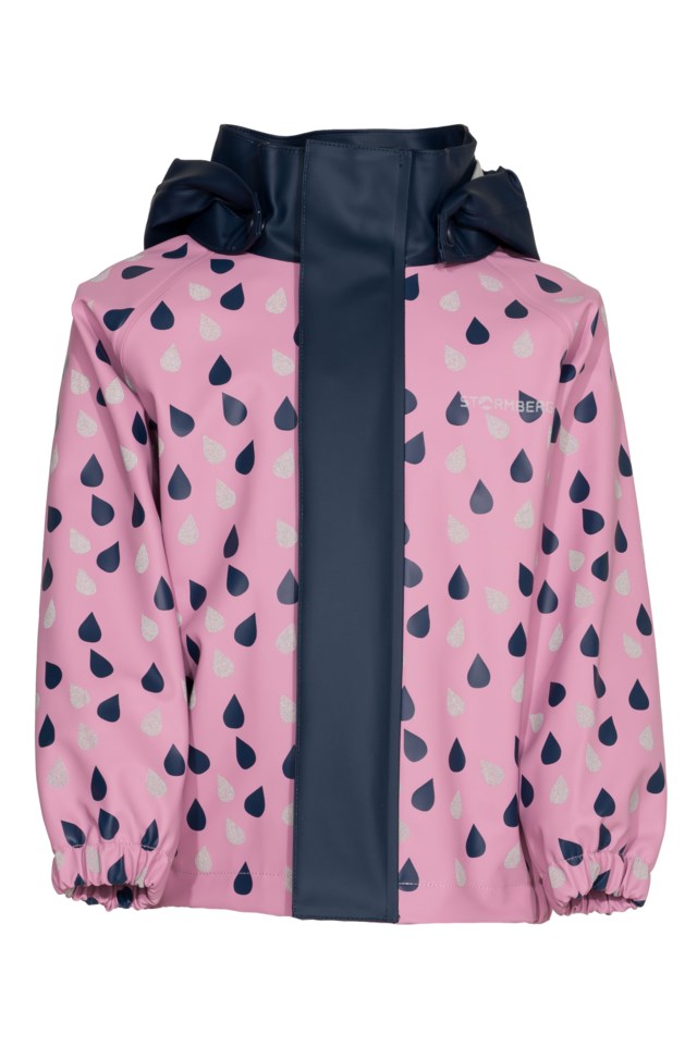 Stormflod regnjakke - testvinner barn 1-7 Pink|Blue Barn - 1