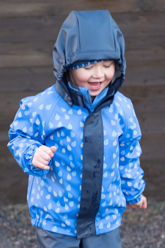 Stormflod regnjakke - testvinner barn 1-7 Black|Blue Barn - 1