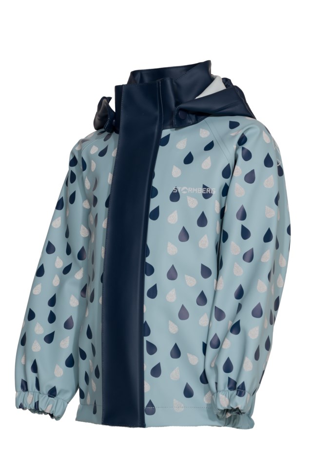 Stormflod regnjakke - testvinner barn 1-7 Slate / Dress Blues - 1