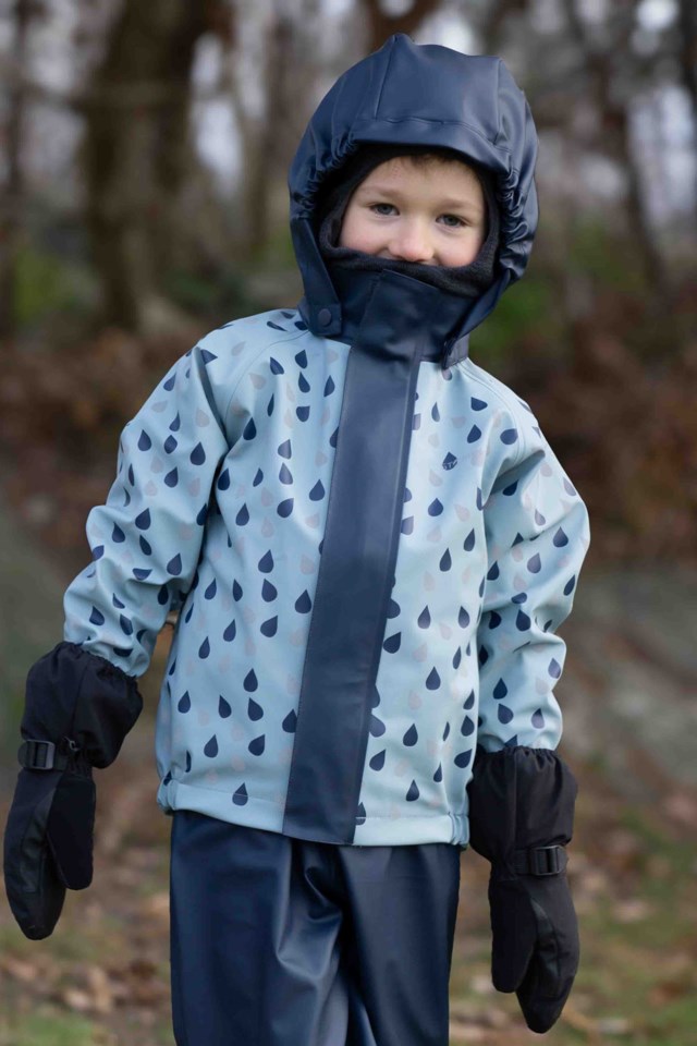 Stormflod regnjakke - testvinner barn 1-7 Slate / Dress Blues - 1