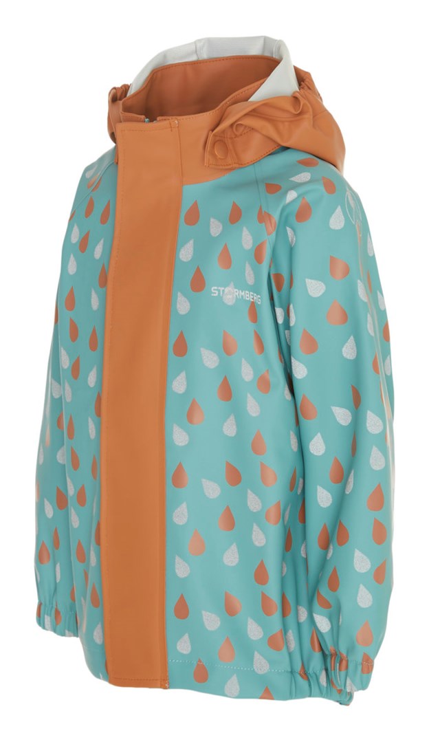 Stormflod regnjakke - testvinner barn 1-7 Brown|Green|Turquoise Barn - 1