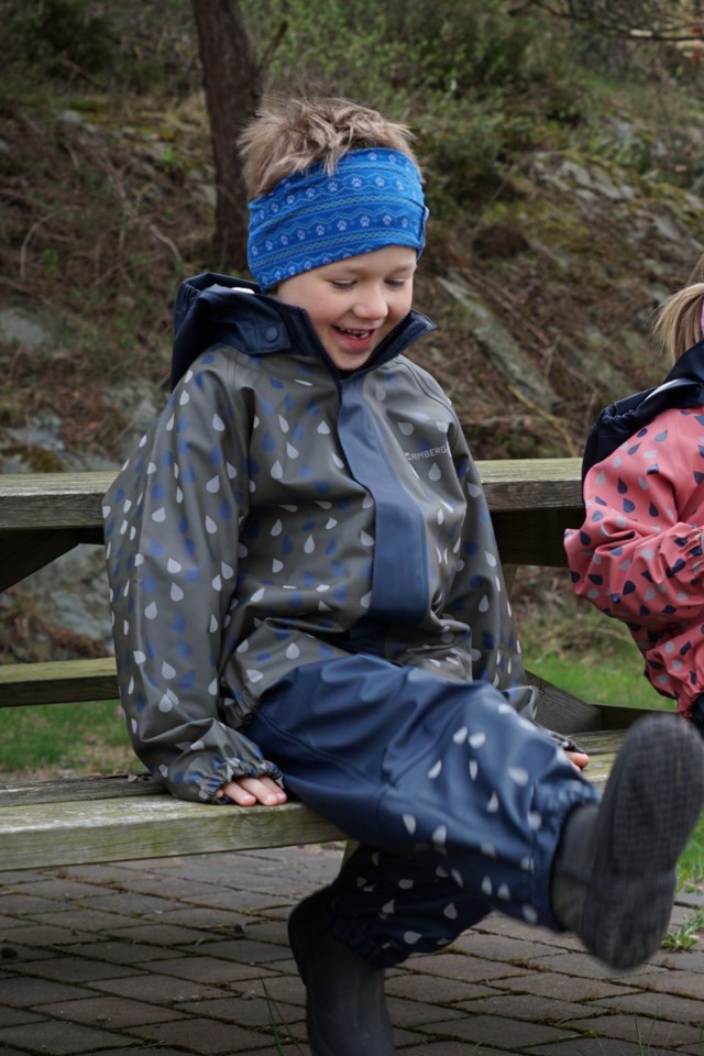 Stormflod regnjakke - testvinner barn 1-7 Blue|Green Barn - 1