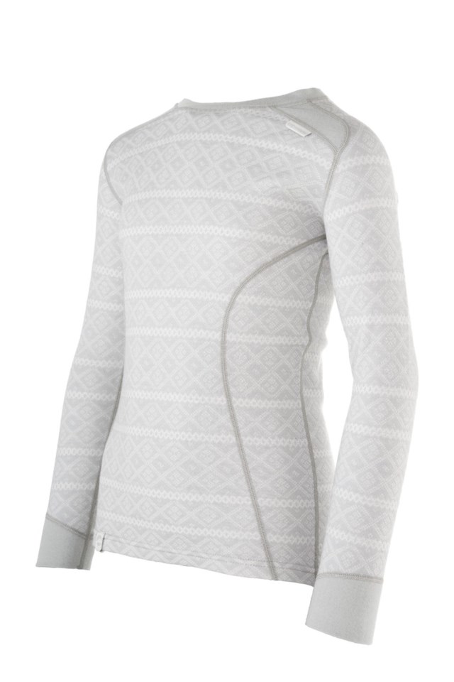 Rauland 2-lags ulltrøye barn 8-14 Bright White / Northern Droplet - 1