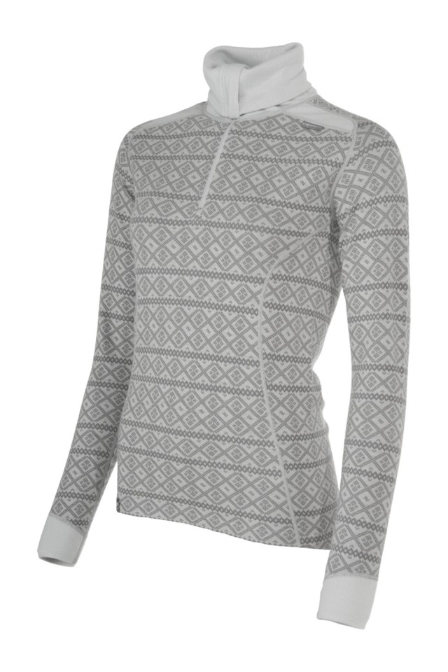 Rauland 2-lags Half Zip ulltrøye Northern Droplet / Steel Gray - 1