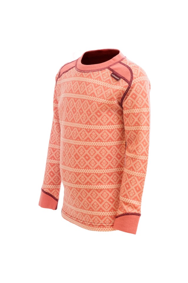 Rauland 2-lags ulltrøye barn 1-7 Red|Orange Barn - 1