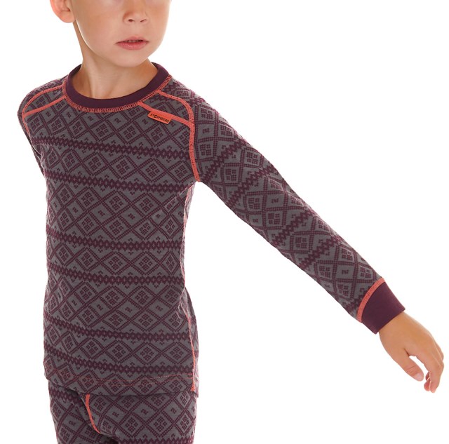 Rauland 2-lags ulltrøye barn 1-7 Purple Barn - 1