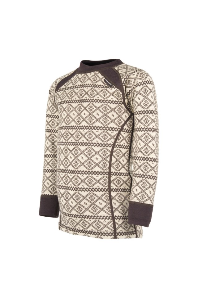 Rauland 2-lags ulltrøye barn 1-7 Brown|Beige Barn - 1