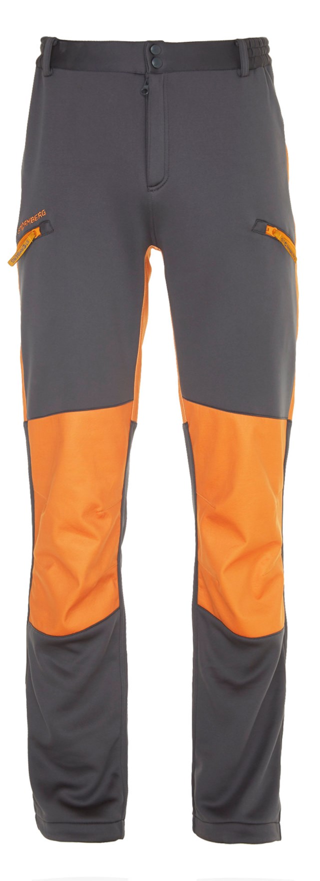 Nibba softshellbukse Grey|Yellow Herre - 1