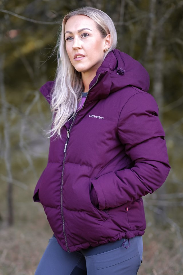 Stetinden dunjakke Purple Dame - 1