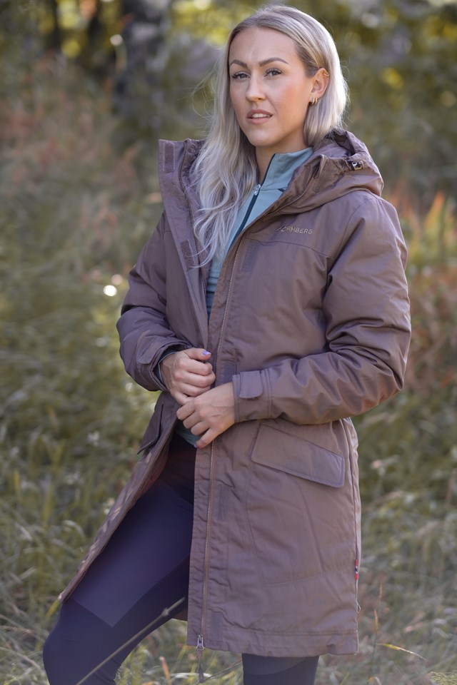Lyngbudalen dunparkas dame Deep Taupe - 1