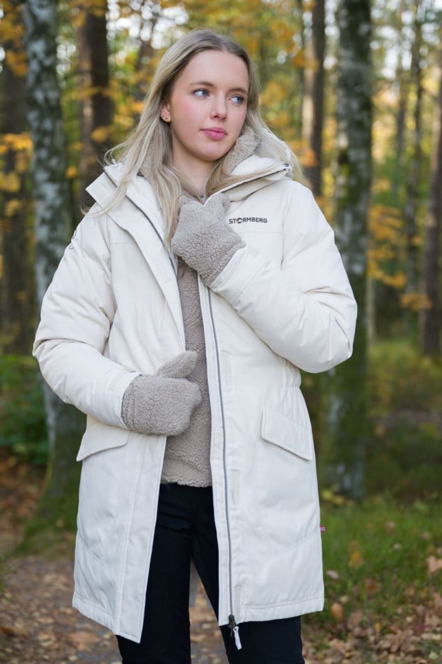 Lyngbudalen dunparkas Beige Dame - 1